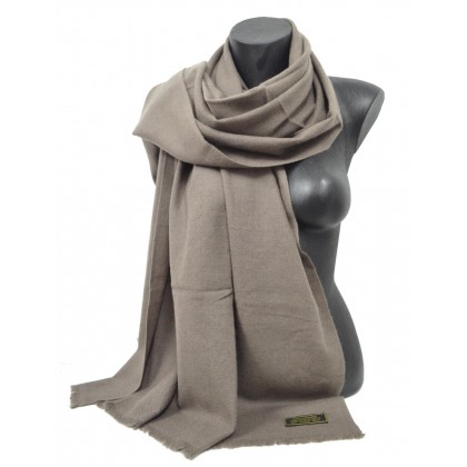 Etole 67cm en 100% cachemire NZO SBARBERI taupe