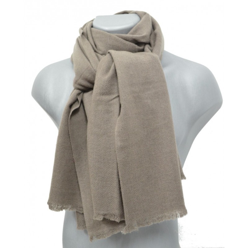 Etole 67cm en 100% cachemire NZO SBARBERI taupe