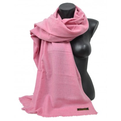 Etole 67cm en 100% cachemire NZO SBARBERI rose
