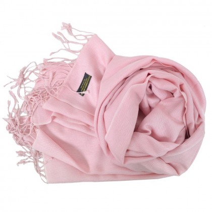 Etole soie et cachemire NZO SBARBERI rose clair