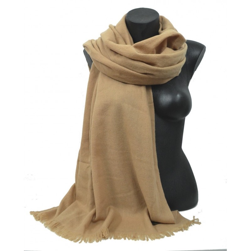 Etole 67cm en 100% cachemire NZO SBARBERI beige sable