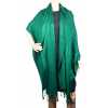 Grande étole 90X200 soie et cachemire verte