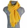 Pashmina en laine jaune