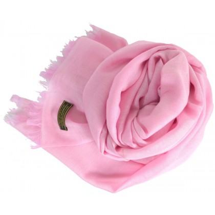 Vrai pashmina rose clair