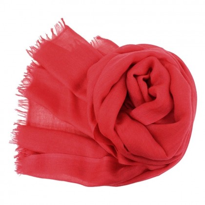 Vrai pashmina rouge