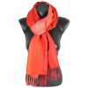 Pashmina rouge et orange