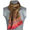 Foulard en soie homme bordeaux-mauve