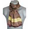 Foulard en soie homme marron à noeuds
