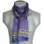 Foulard  en soie homme bleu jaune rouge