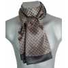 Foulard en soie homme noir petites fleurs