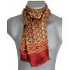 Foulard en soie homme bordeaux motif roues