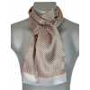 Foulard en soie homme gris carrés