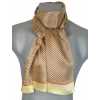 Foulard en soie homme jaune carrés