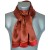 Foulard en soie homme rouge carrés