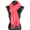 Echarpe pashmina viscose paisley rose vif