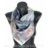 Foulard en soie Giacometti, Paysage aux maisons