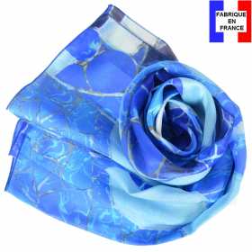Echarpe soie Gaudi - Grand Bleu