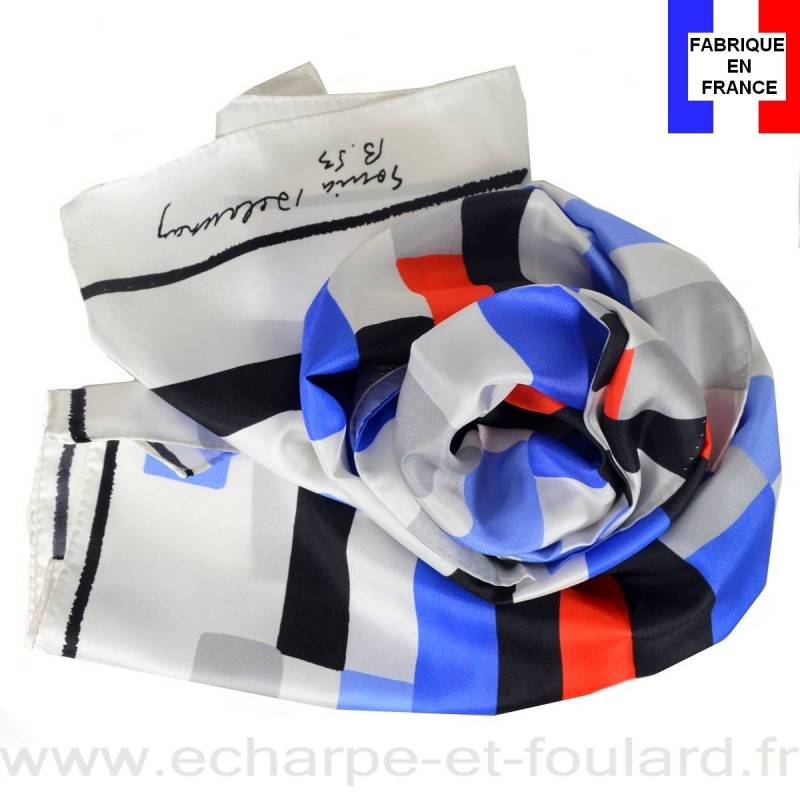 Echarpe soie Delaunay - Rectangles