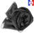 Foulard mousseline soie noir fabriqué en France