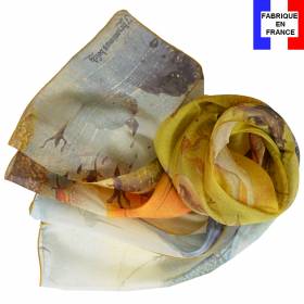 Echarpe soie Bosch – Le jardin des délices, la licorne