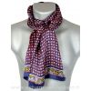 Foulard homme en soie paisley bleu