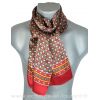 Foulard homme en soie rouge et orange