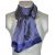 Foulard homme en soie bleu pois blancs