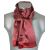 Foulard homme en soie bordeaux pois