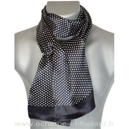 Foulard effet froissé noir homme