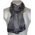 Foulard homme en soie noir pois blanc