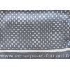 Foulard homme en soie cubes gris