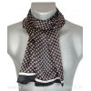 Foulard homme en soie cubes noir