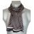 Foulard homme en soie cubes noir