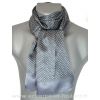 Foulard homme en soie gris à dauphins