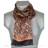 Foulard en soie homme paisley noir