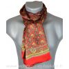 Foulard en soie homme paisley rouge