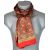 Foulard en soie homme paisley rouge