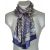 Foulard en soie homme paisley bleu