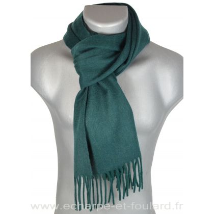 Echarpe en 100% cachemire verte