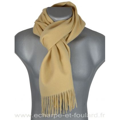 Echarpe en 100% cachemire beige