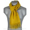 Echarpe en 100% cachemire kaki-jaune