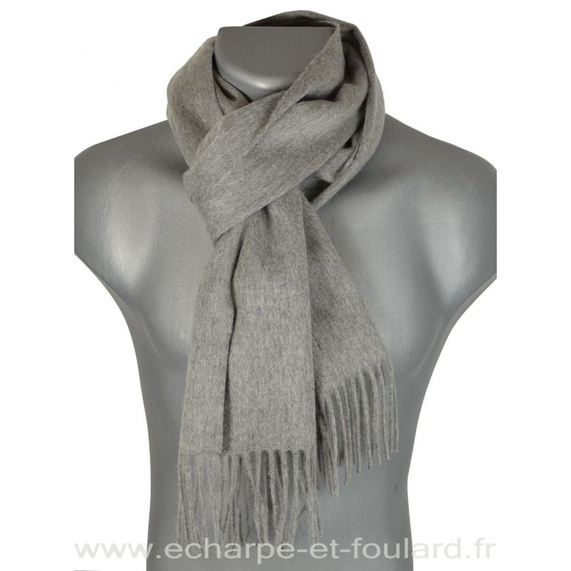 Echarpe en 100% cachemire gris foncé