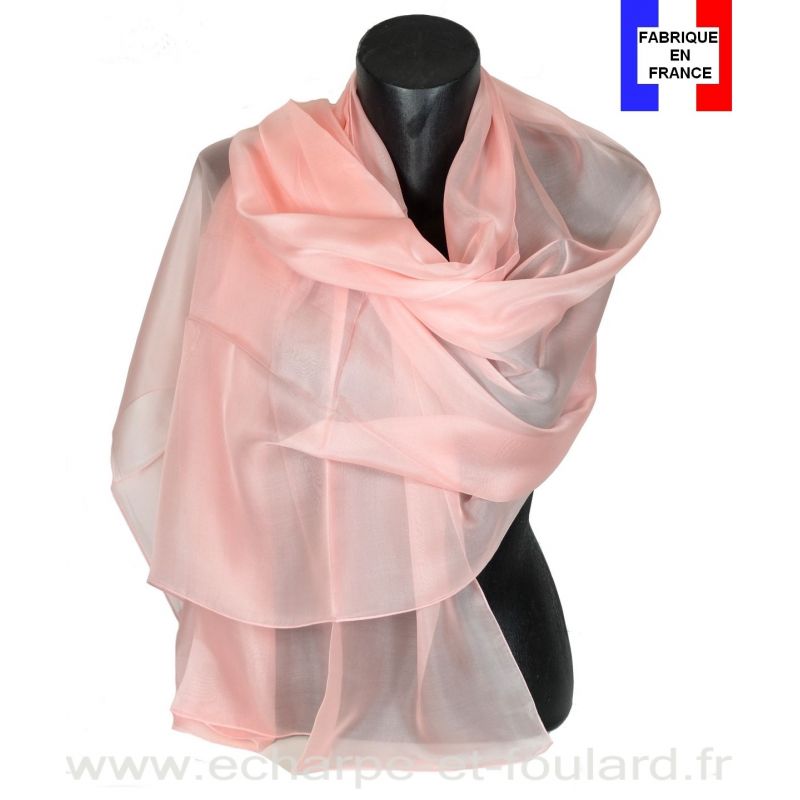 Etole cérémonie en soie rose clair fabriquée en France