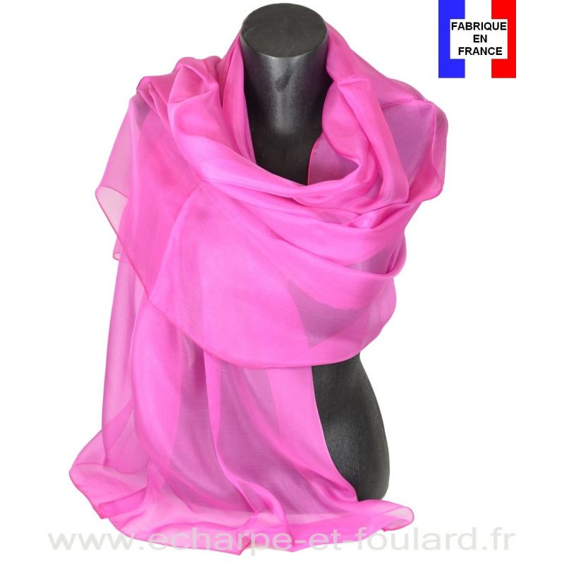 Etole cérémonie en soie rose fabriquée en France