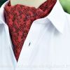 Foulard ascot à petites fleurs