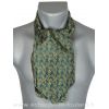 Foulard ascot à petites fleurs vert