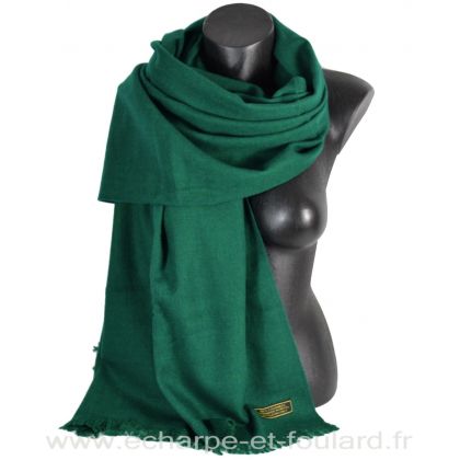 Etole 67cm en 100% cachemire NZO SBARBERI émeraude