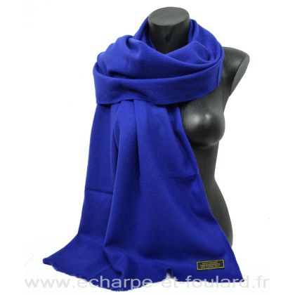 Etole 67cm en 100% cachemire NZO SBARBERI bleu marine