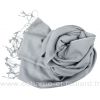 Etole soie et cachemire NZO SBARBERI gris clair
