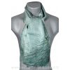 Echarpe soie homme "plumes" vert d'eau